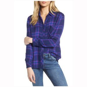 Rails Hunter Plaid Shirt, XX-Large (XXL), Midnight Ultraviolet